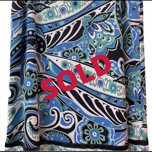 SOLD     🔴 New York & Company paisley Skirt L EUC